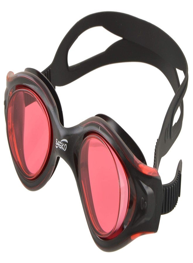 Saeko Leader Swimming Goggle with Ultra Anti Fog,Polarized Lens, UV Protection for Adult's (Red) - Image 1