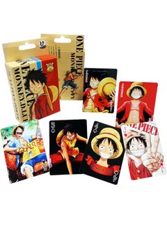 Anime One Piece Luffy Playing Cards, Straw Hat Pirates Playing Cards Set, Anime Peripheral Game Cartoon Gift, for Cosplay Collections Party