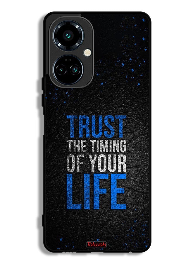 Tolwak Tecno Camon 19 Pro Protective Case Cover Trust The Timing Of Your Life - Image 1