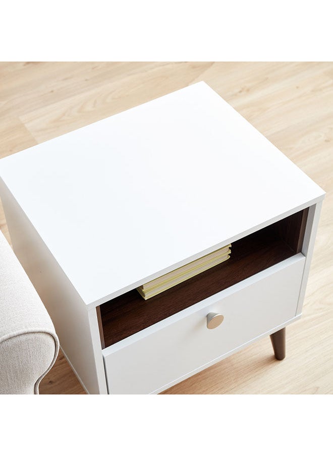Natalia End Table With Drawer 52.9x48x40 cm