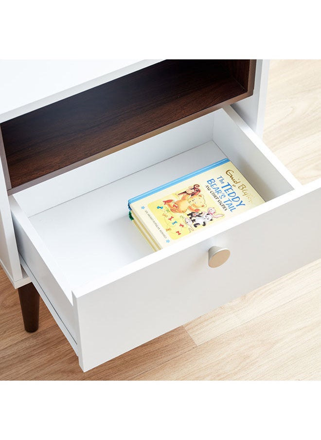 Natalia End Table With Drawer 52.9x48x40 cm