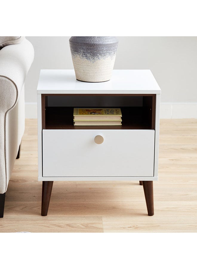 Natalia End Table With Drawer 52.9x48x40 cm