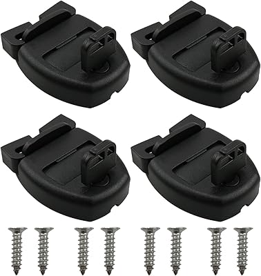 MEETOOT MEETOOT 4Set of Hot Tub Spa Cover Locks Key Pinch Release with 8Pcs Screws, Outdoor Hot Tub Spa Pool Cover Lock Down  - Image 1