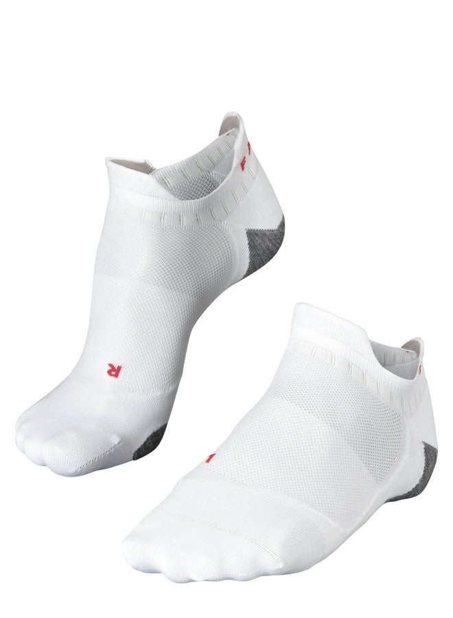 FALKE Men's RU5 Race Invisible Running Socks, No Show, Ultralight Cushion, Athletic Sock, Breathable Quick Dry, Nylon, White (White-Mix 2020), 9-10, 1 Pair - Image 1