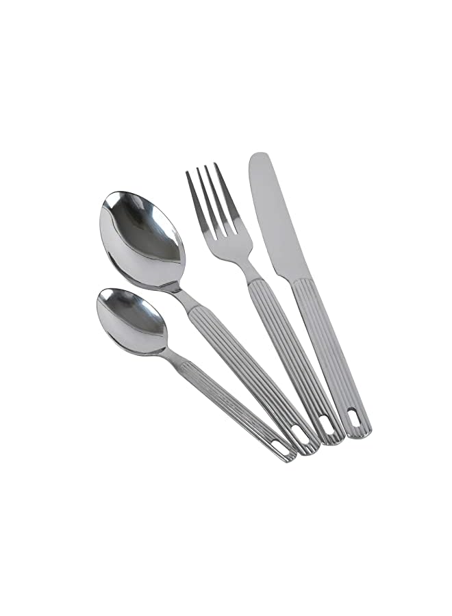 Winsor Stainless Steel Cutlery Set with Stand, 24 Pieces, Silver - Image 4