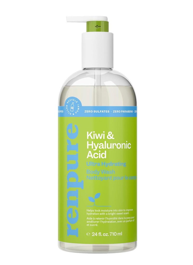 Renpure - Kiwi and Hyaluronic Acid Ultra Hydrating Body Wash 24 fl oz - Image 1