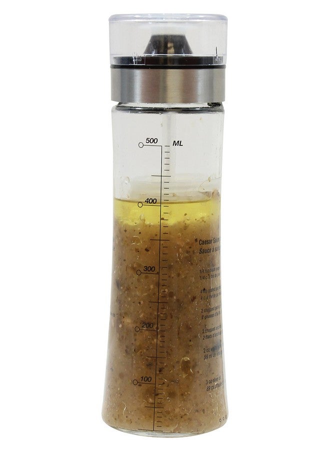 Tablecraft Tablecraft Salad Dressing Shaker, Glass with Plastic & Metal Pour Spout Top, Clear  - Image 1