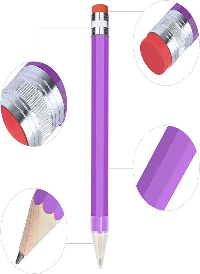 BUSHIBU Giant Pencil, 14 Inch Jumbo Pencils, Funny Big Novelty Pencil for Prop/Gifts/Decor (Light Purple) - Image 3