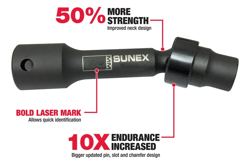 SUNEX TOOLS 216zudl 1/2-Inch Drive 1/2-Inch 12-Point Driveline Socket - Image 3