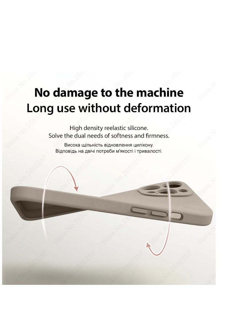 AROAQ Iphone Silicon Case, Silky-soft Touch Full-body Protective Phone Case, Luxury Original Liquid Silicone Case Mention For Iphone 15 Pro Max, 15 Plus, Pro, ( Pink ) - Image 2