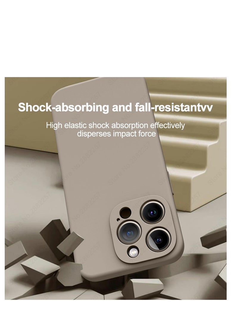 AROAQ Iphone Silicon Case, Silky-soft Touch Full-body Protective Phone Case, Luxury Original Liquid Silicone Case Mention For Iphone 15 Pro Max, 15 Plus, Pro, ( Pink ) - Image 3