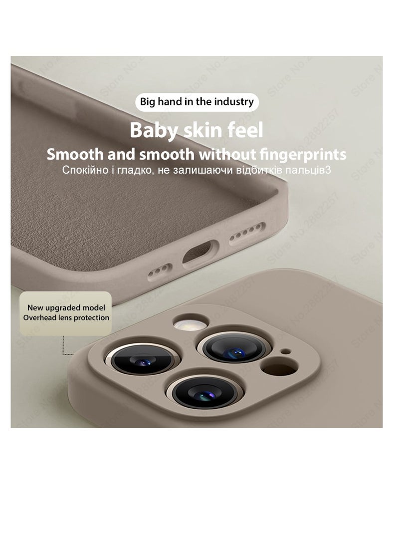 AROAQ Iphone Silicon Case, Silky-soft Touch Full-body Protective Phone Case, Luxury Original Liquid Silicone Case Mention For Iphone 15 Pro Max, 15 Plus, Pro, ( Pink ) - Image 4