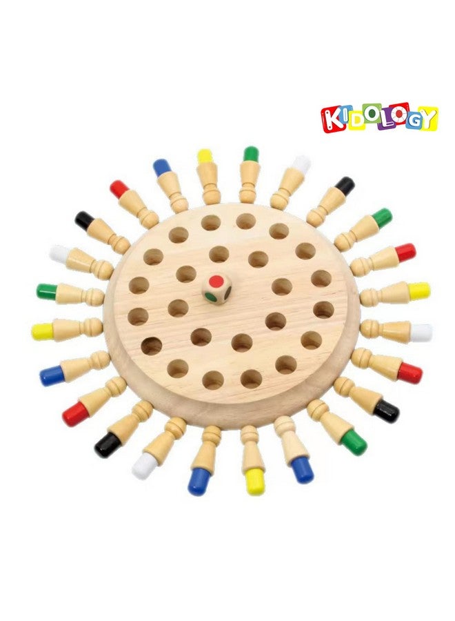 Kidology Wooden Memory Match Stick Chess Game for Kids 2+ Years | Color Memory Chess, Parent-Child Interaction Toy | Educational Intelligent Logic Game and Brainteaser Toys for Boys and Girls - Image 3