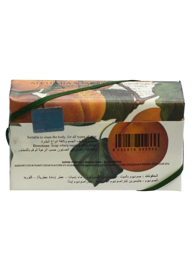 Alchimia Vegetal Soap Apricot Leaves 200G  | Refreshing Italian Soap | Green and Fruity Fragrance | Uplifting scent| Gentle for All Skin Types - Image 3