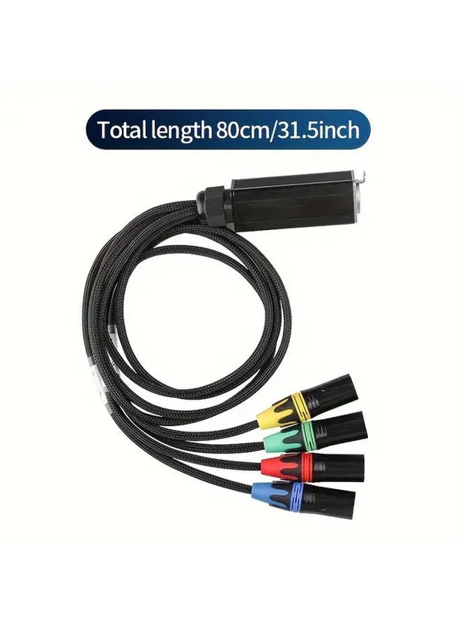 RJ45 To 4 XLR Female Adapter Cable Signal Booster For Microphone Audio - Image 3