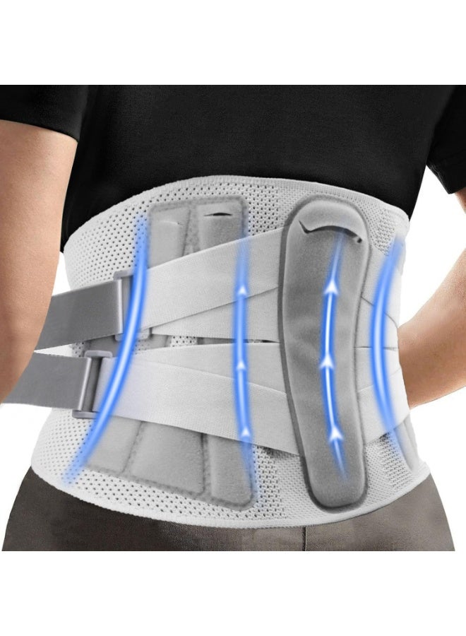 Bukela Back Brace for Lower Back Pain Women Men, Lower Back Brace Posture Corrector with 3 Lumbar Pads,Support Belt for Men and Women, Sciatica, Herniated Disc, Scoliosis, XXL - Image 2
