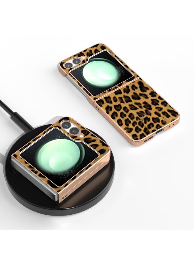 اس-توب جراب لهاتف Samsung Galaxy Z Flip6 بطبقة نانوية وطبعة جلد النمر - Image 2