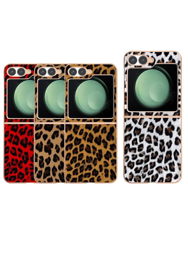 اس-توب جراب لهاتف Samsung Galaxy Z Flip6 بطبقة نانوية وطبعة جلد النمر - Image 5