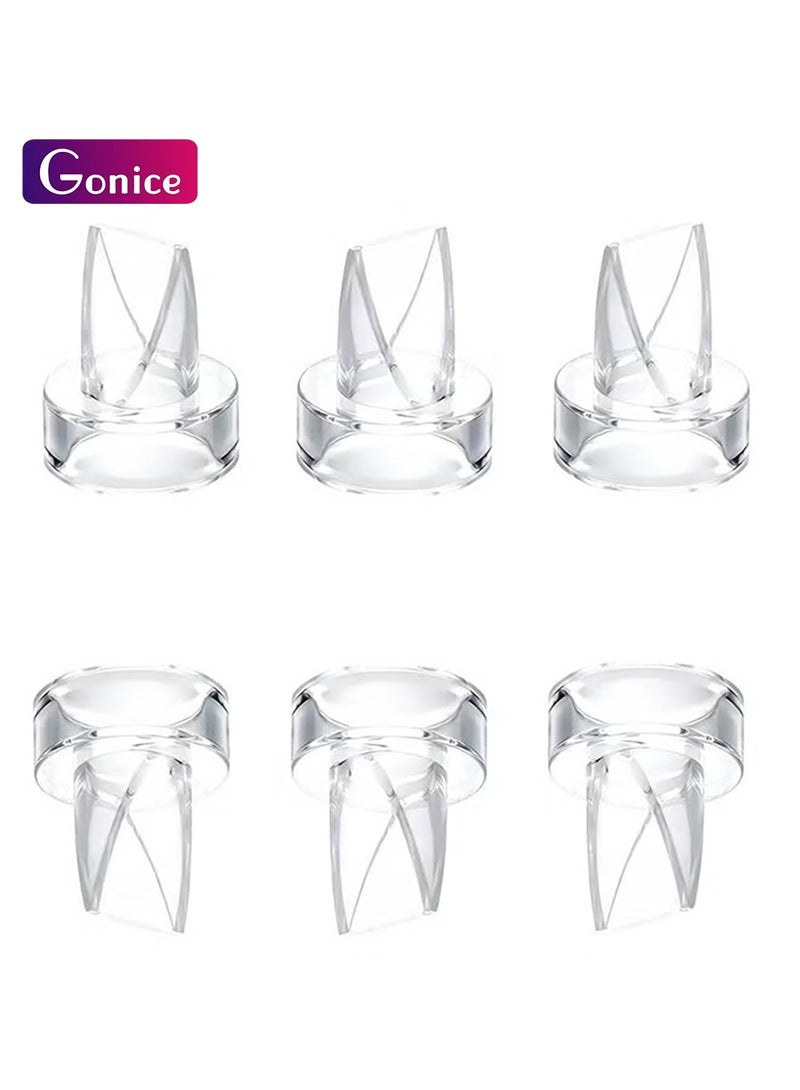 جونيس 6 قطع صمامات منقار البط البديلة، متوافقة مع مضخة الثدي القابلة للارتداء TSRETE، CPPSLEE، Momcozy S9/S12. قطع غيار ملحقات مضخة الثدي - Image 1