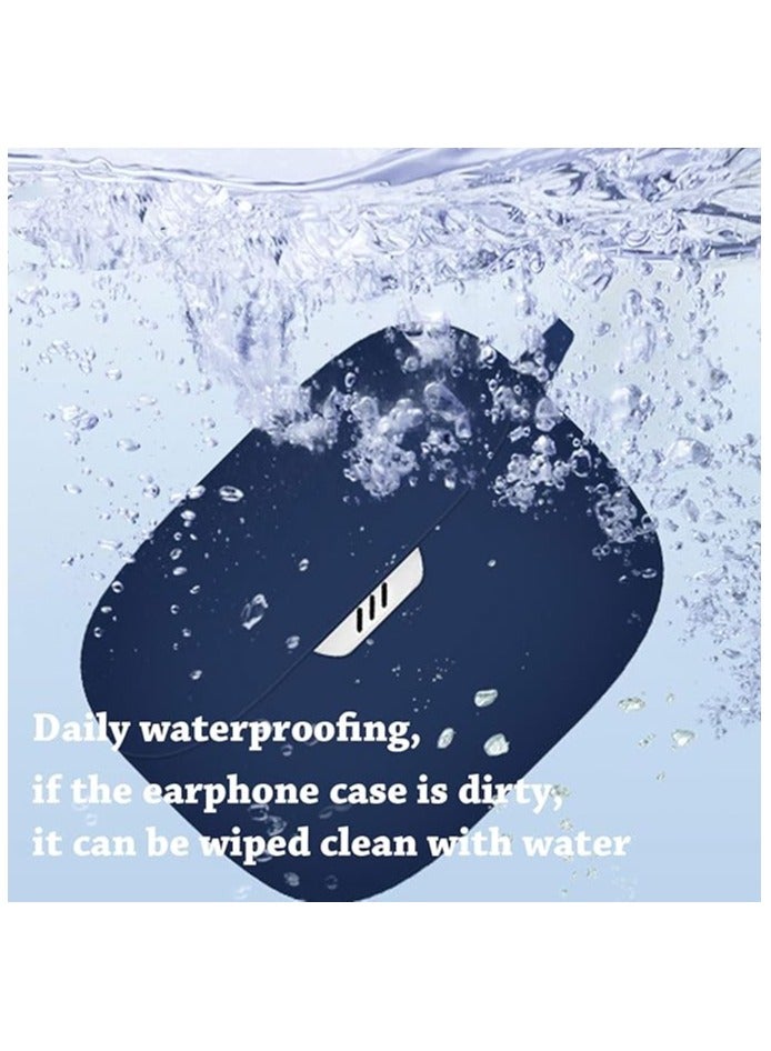 Cover for JBL Tune Beam case Wireless Earbuds Silicone Material Shockproof Unique Portable Protective with Carabiner (Green) - Image 2