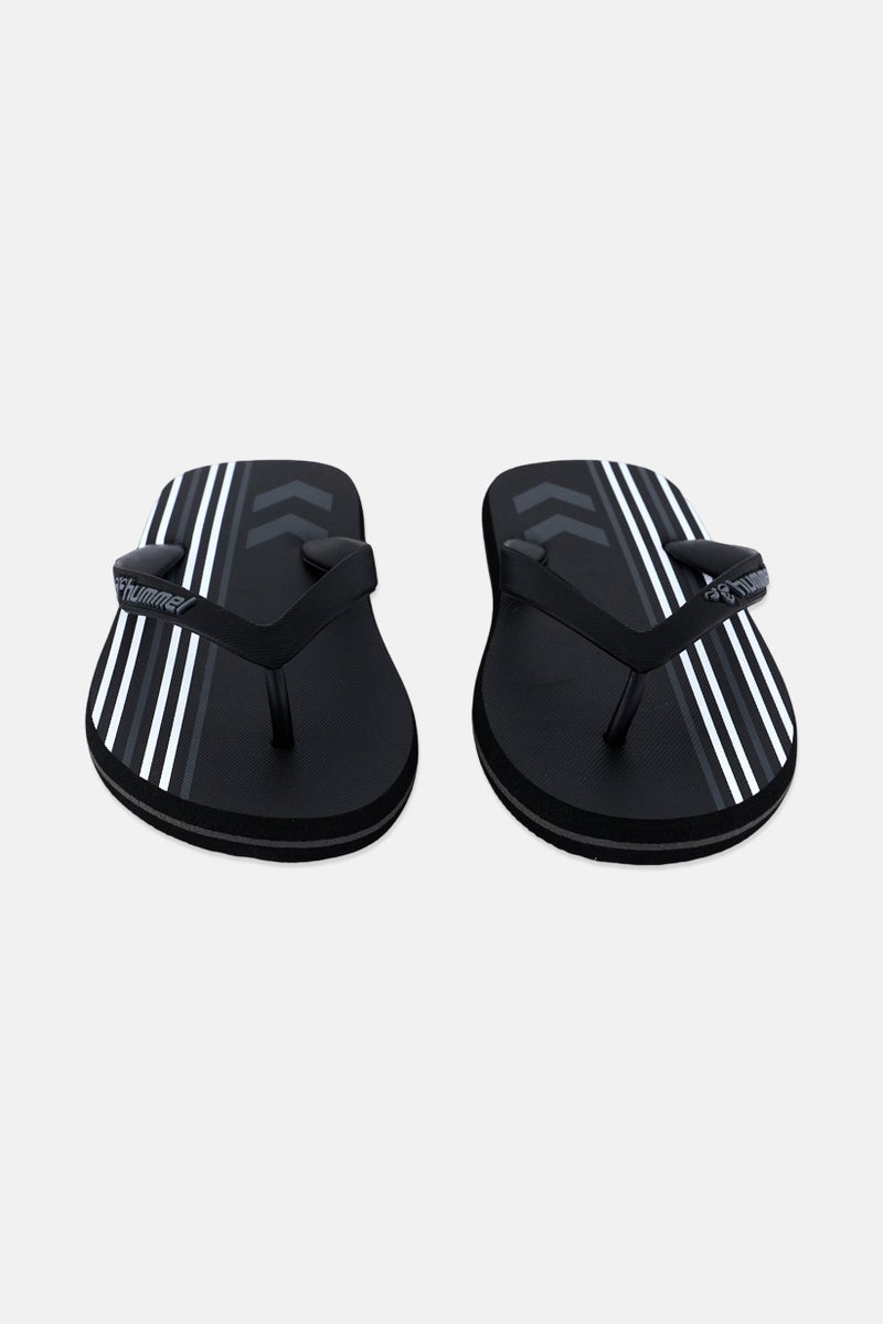 Hummel Men Brand Logo Flip Flop Slippers, Black - Image 4