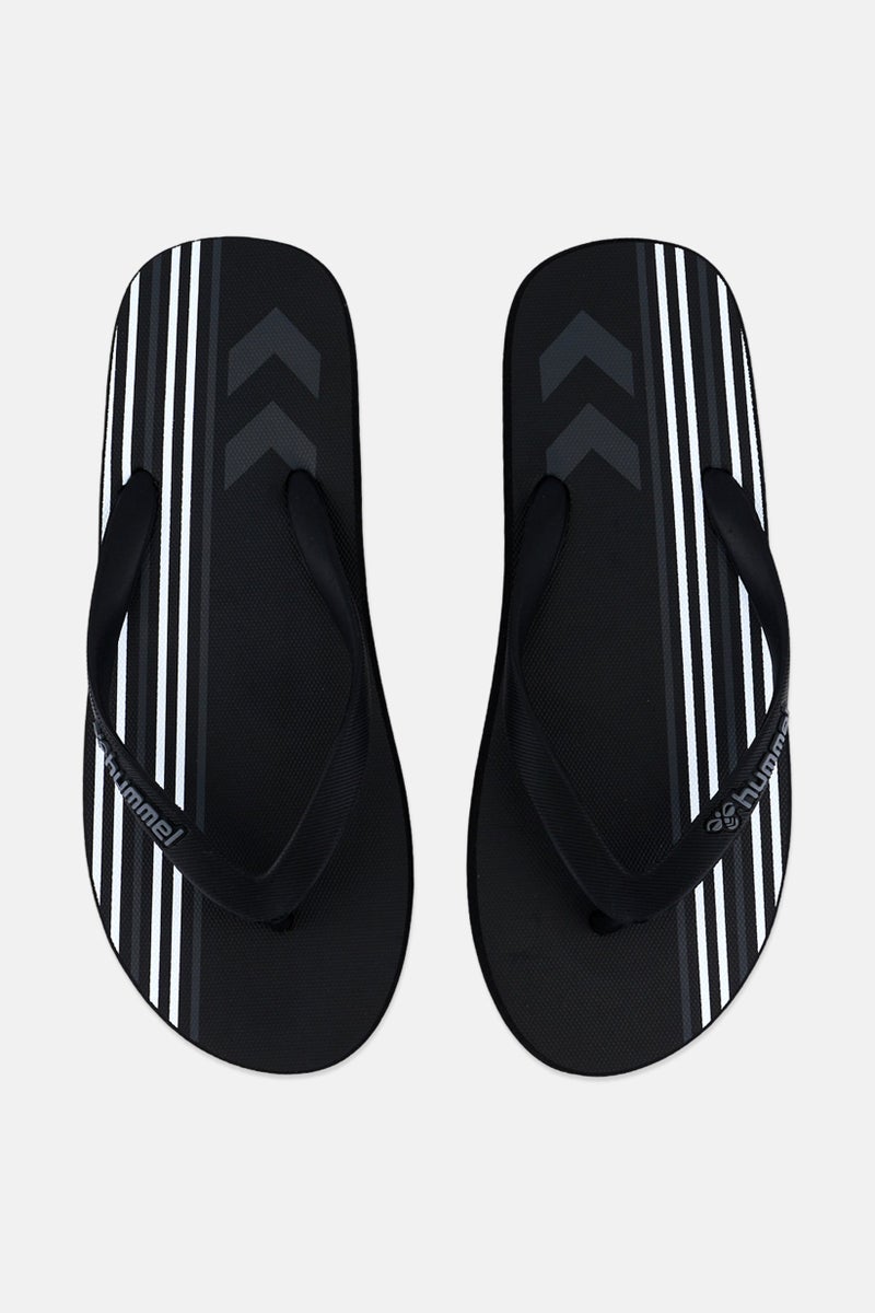 Hummel Men Brand Logo Flip Flop Slippers, Black - Image 3