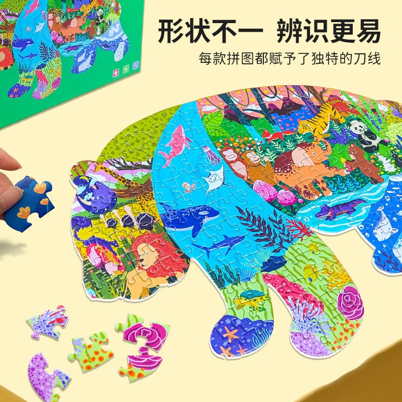 Children'S Puzzle Toys, Irregularly Shaped Animals, Hand-Assembled Educational Puzzles, Paper Puzzle Gifts Factory - Image 5