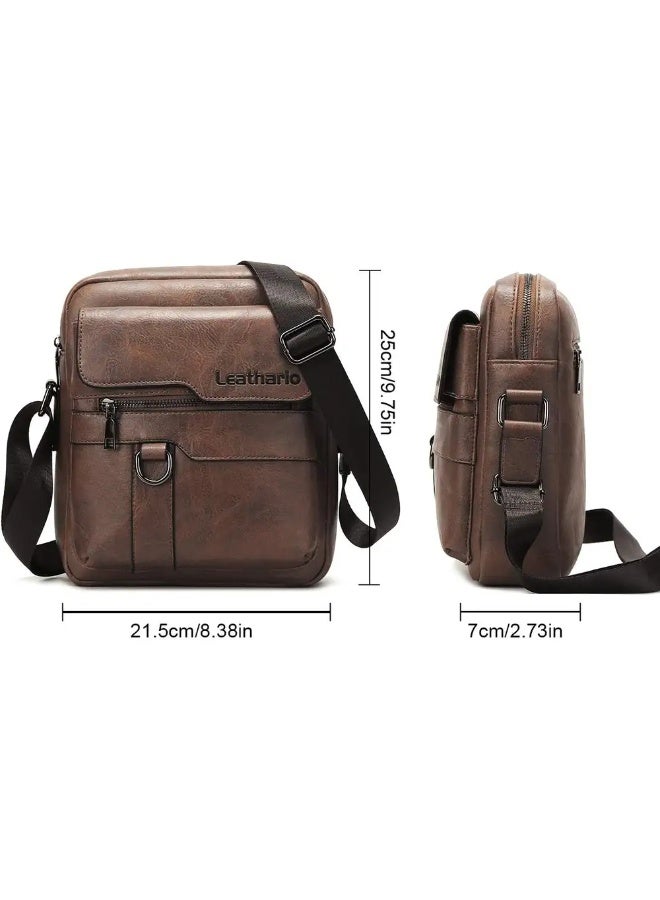 شنطة كتف ليذاريو جلد صناعي، صغيرة - Image 2