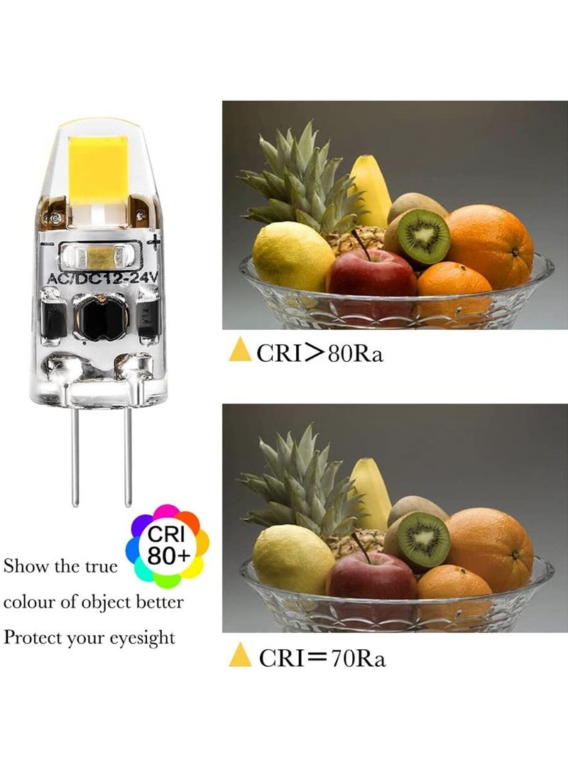 SYOSI G4 LED Bulb, 12V JC G4 Bi Pin Bulb, G4 20W Halogen Bulb Replacement, Daylight White 4500K, G4 Bulb for Under Cabinet Light, Ceiling Lights (6 Pack) - Image 4