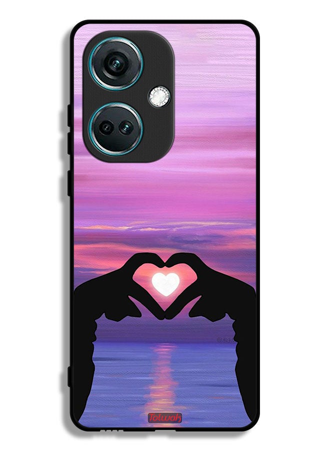 Tolwak OnePlus Nord CE3 Protective Case Cover Heart Moon - Image 1