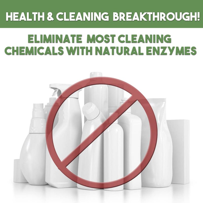 Life Miracle Enzyme Cleaner & Pet Odor Eliminator CONCENTRATE | Deep Cleaning Enzymatic Spot Remover For Dog Cat Urine, Rug, Carpet, Upholstery & Car Stains & Smells | Makes 128 oz | Made In the USA - Image 4