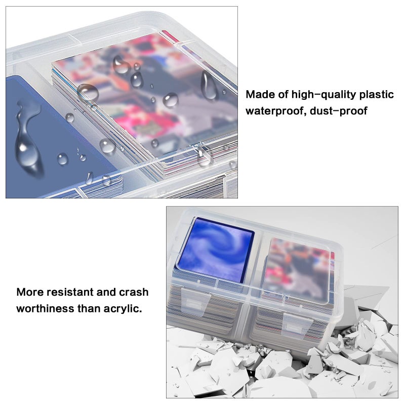 FULLCASE Card Case Holder Compatible with Baseball Football Sports Game, Trading Cards Storage Also for PM TCG/for MTG/for C.A.H/for Topps Display Collector Organizer(Box Only) - Image 4