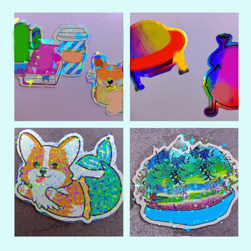 فيلم تغليف بارد 20 ورقة بحجم A4 صفائح ثلاثية الأبعاد ذاتية اللصق لامعة - تغليف بدون آلة لحماية المستندات والصور والأعمال الفنية - Image 5