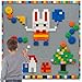 MIMAX Customize Building Block Wall 470 PCS Activity Wall Mount Toys Bricks with Self Adhesive Baseplate 8PCS 20x10 for All Major Brands Art Build On Table Wall Gray - Image 2