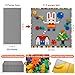 MIMAX Customize Building Block Wall 470 PCS Activity Wall Mount Toys Bricks with Self Adhesive Baseplate 8PCS 20x10 for All Major Brands Art Build On Table Wall Gray - Image 4