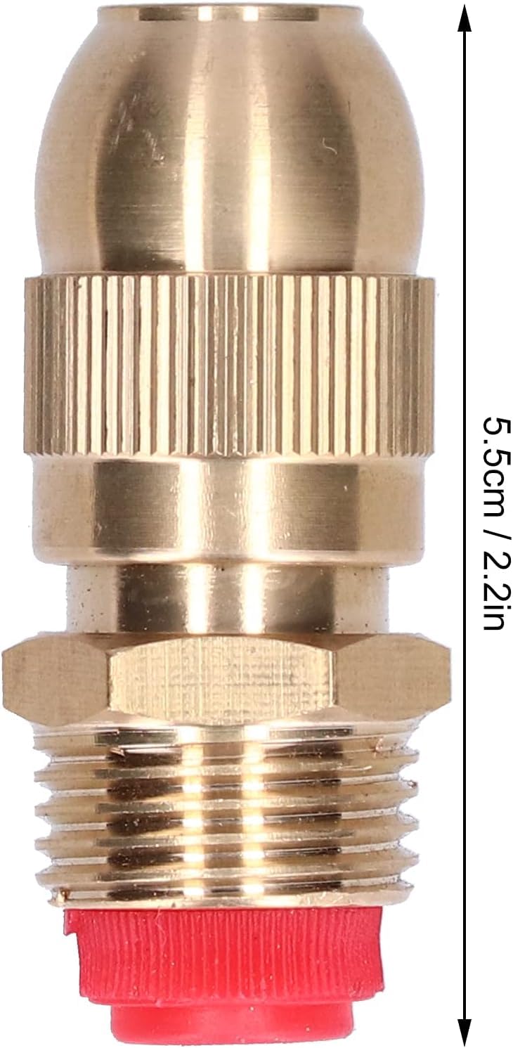APPSTER 2pcs Adjustable Brass Sprayer Mist Sprinkler Nozzle Drip Irrigation Jet Spray Misting Head 1/2" Male Thread for Watering Garden Lawn Atomizing Fogger System (2pcs) - Image 5