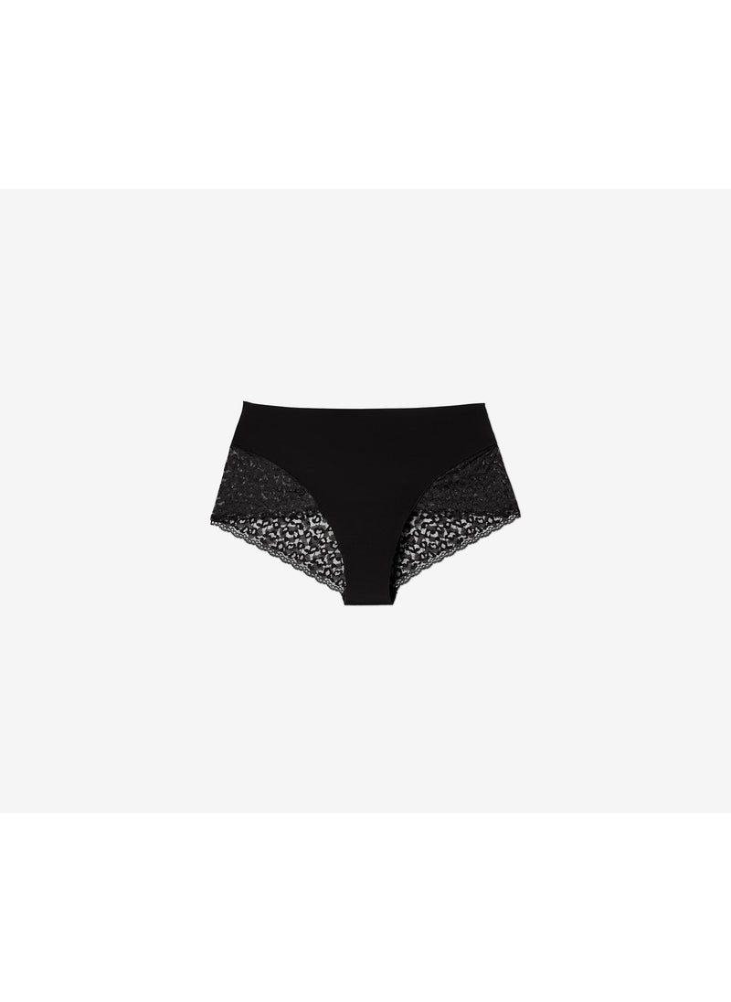 Tchibo Women Panties With Lace, Black  - Image 3