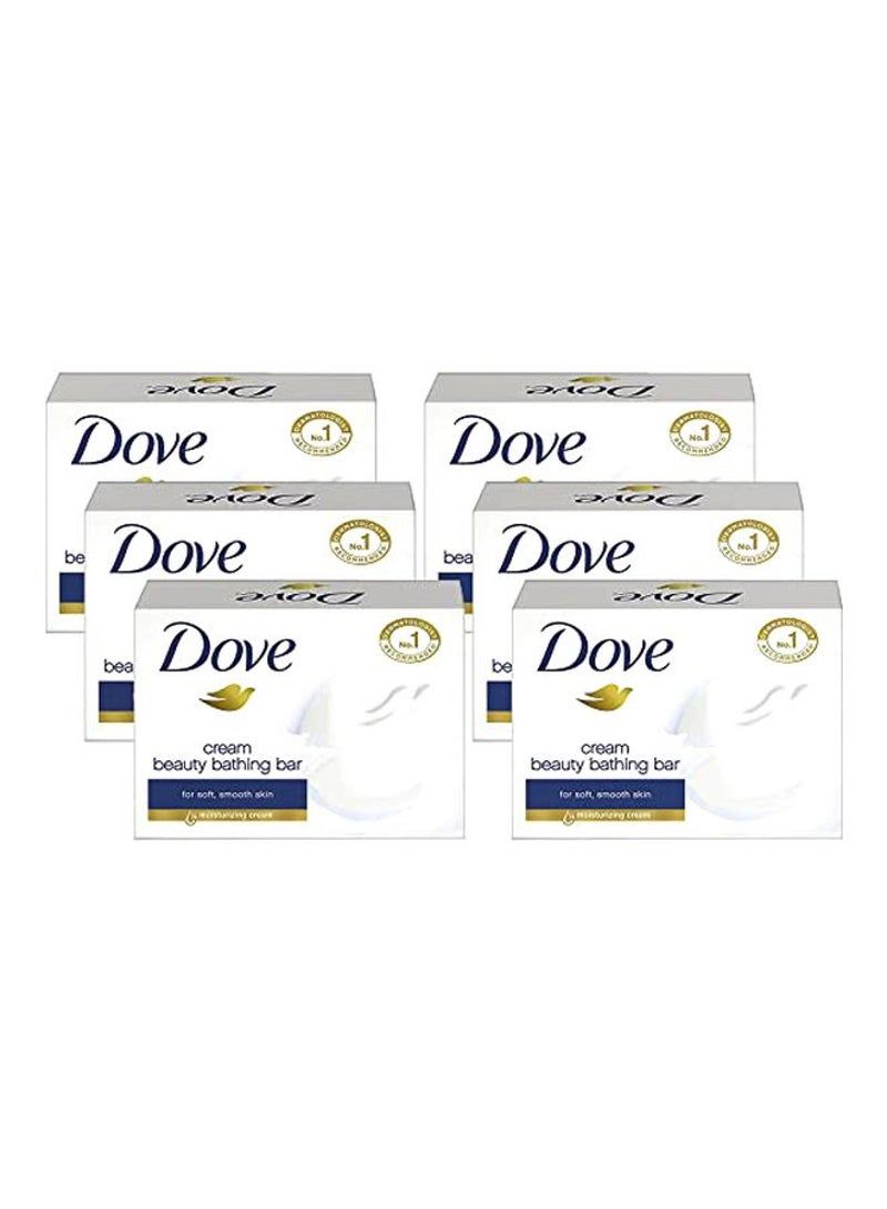 Dove Pack Of 6 Beauty Cream Bath Soap 6x135g