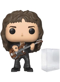 Pop Queen John Deacon Funko Pop Vinyl Figure (Bundled With Compatible Pop Box Protector Case) Multicolored 3.75 Inches