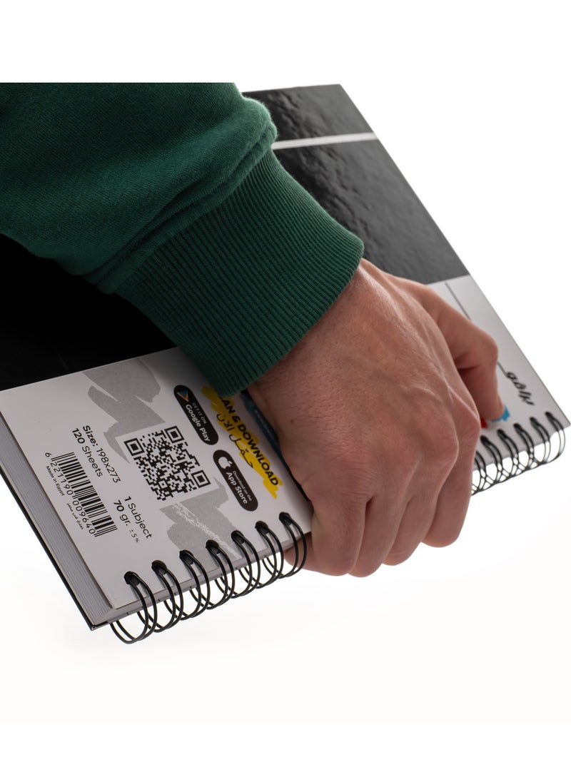 Bravo Bravo Link Notebook - Hard Cover - 120 Sheets - 1 Subject - Blue  - Image 3