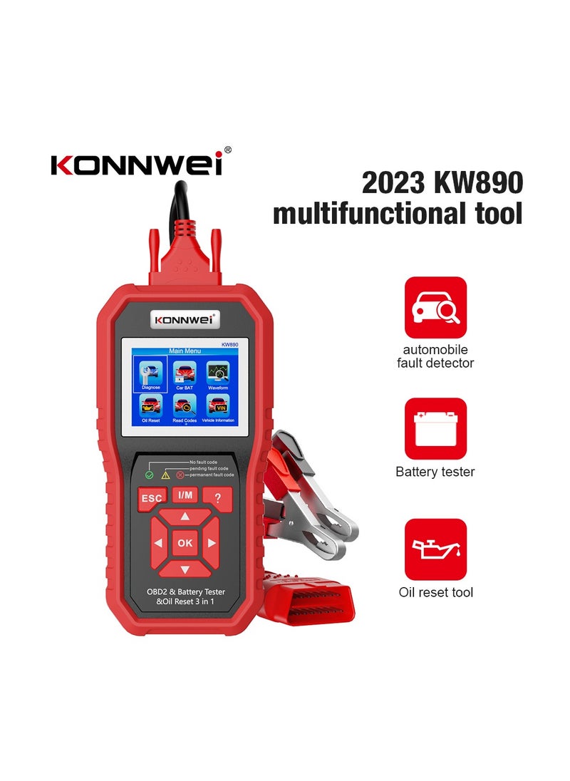 كونوي KW890 obd2 الماسح الضوئي سيارة المهنية السيارات رمز القارئ أداة تشخيص  - Image 2