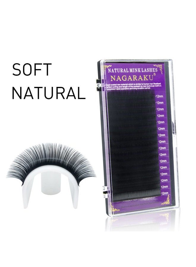 NAGARAKU Mink Synthetic Extension False Eye Lash - Individual Single Size (0.10 D 9mm) - Image 4