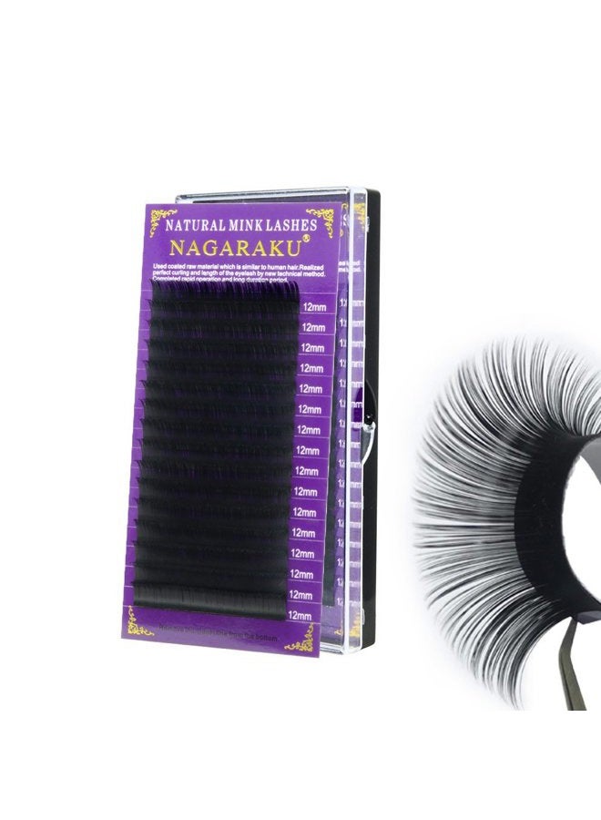 NAGARAKU Mink Synthetic Extension False Eye Lash - Individual Single Size (0.10 D 9mm) - Image 1