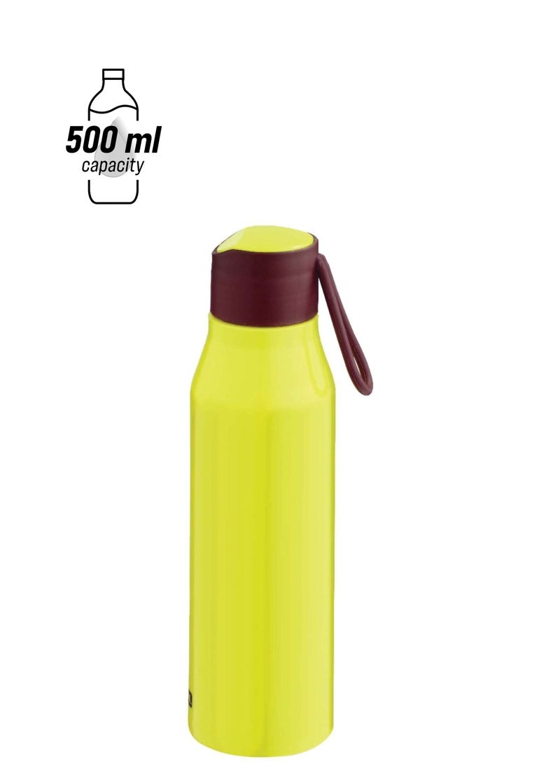 SELVEL زجاجة مياه بلاستيكية بولت خضراء، Pwb003، 500مل - Image 1