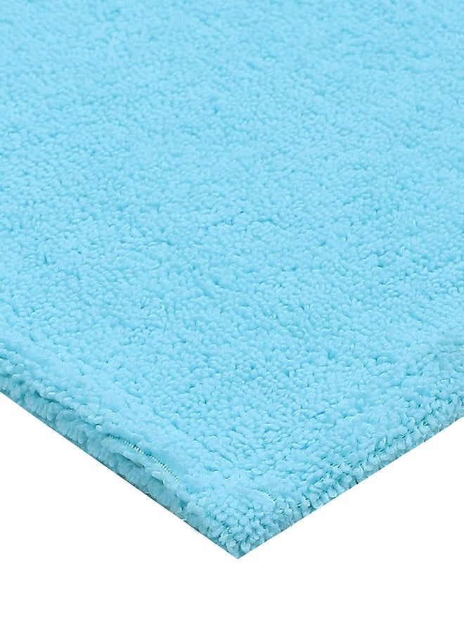 Status منشفة وجه ستاتوس كونتراكت ناعمة وفخمة، 100% ميكروفايبر، عالية الامتصاص، فائقة النعومة (منشفة يد زرقاء 2 قطعة) - Image 5