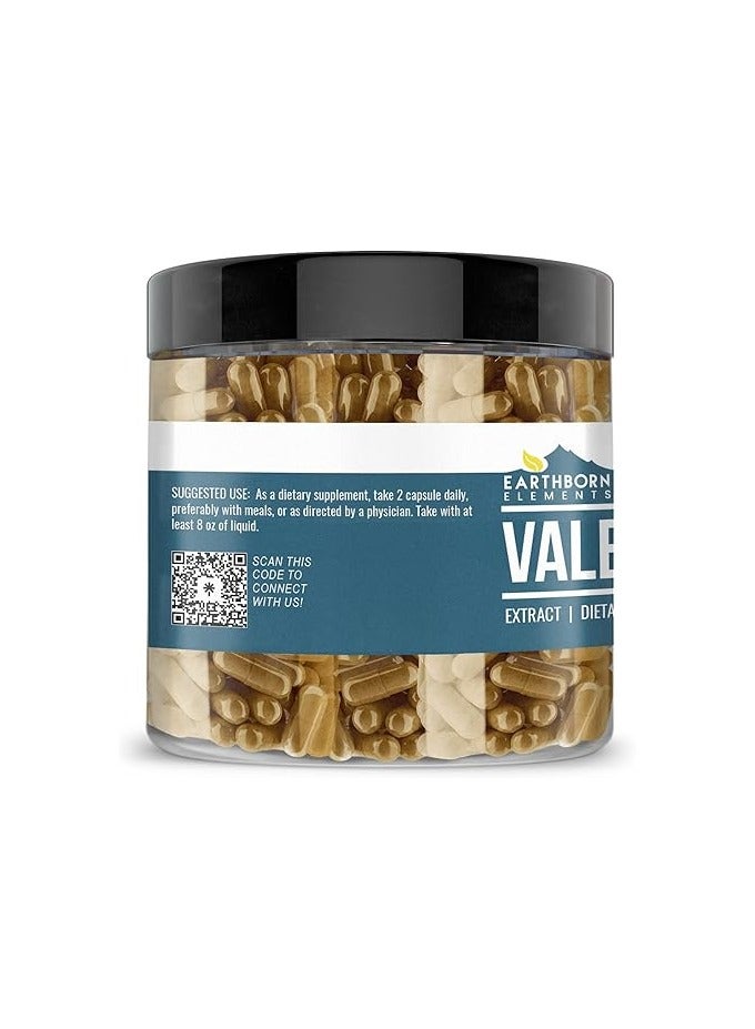 Earthborn Elements Valerian Root 200 Capsules, Pure & Undiluted, No Additives - Image 3