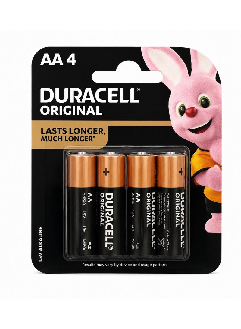Duracell Rechargeable AA Batteries 2500 mAh - 4 Pieces - Image 1