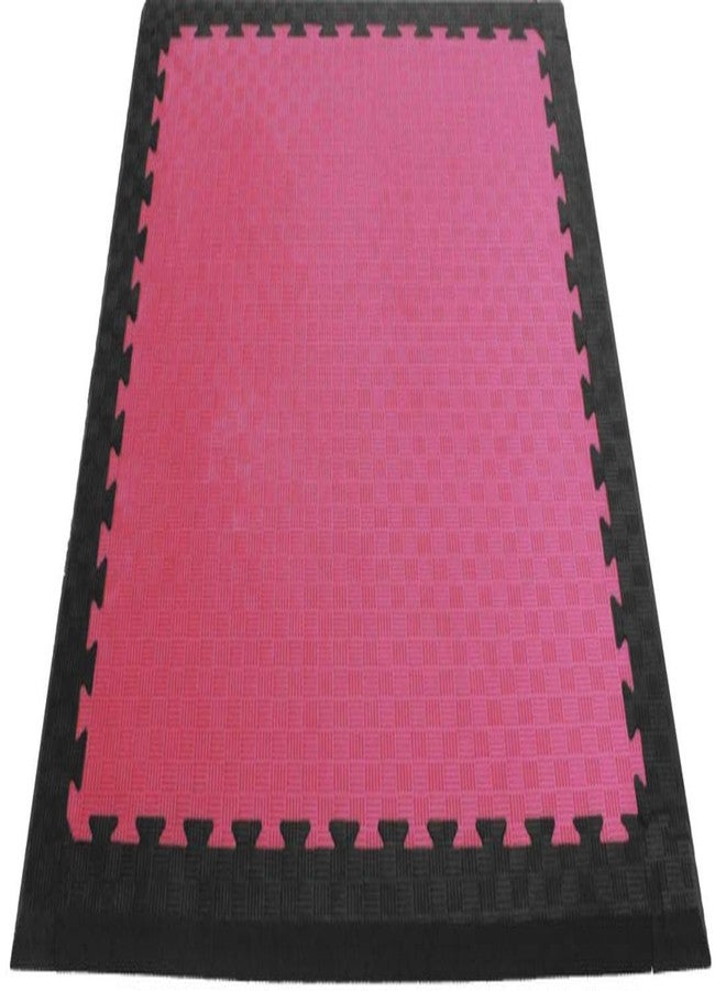 USI UNIVERSAL Interlock Eva Foam Mat Slant Edge, SE Gym Floor Mat Slant Edge (1m x 8cm), Workout Mat Ideal For Taekwondo Arena Home Exercise Gym Equipment Mat (Black- 35mm) - Image 2