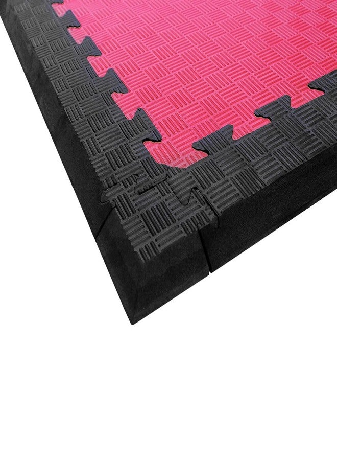 USI UNIVERSAL Interlock Eva Foam Mat Slant Edge, SE Gym Floor Mat Slant Edge (1m x 8cm), Workout Mat Ideal For Taekwondo Arena Home Exercise Gym Equipment Mat (Black- 35mm) - Image 3