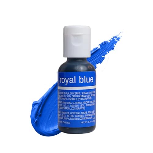 Chefmaster Royal Blue LiquaGel Food Coloring  Vibrant Color  ProfessionalGrade Dye for Icing Frosting Fondant  Baking  Decorating  FadeResistant  EasytoUse  Made in USA  070 oz - Image 1